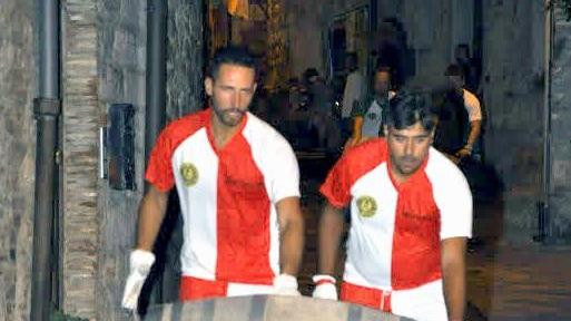Palio delle botti: i vincitori di San Lorenzo, Andrea Morelli e Alessandro Grassi