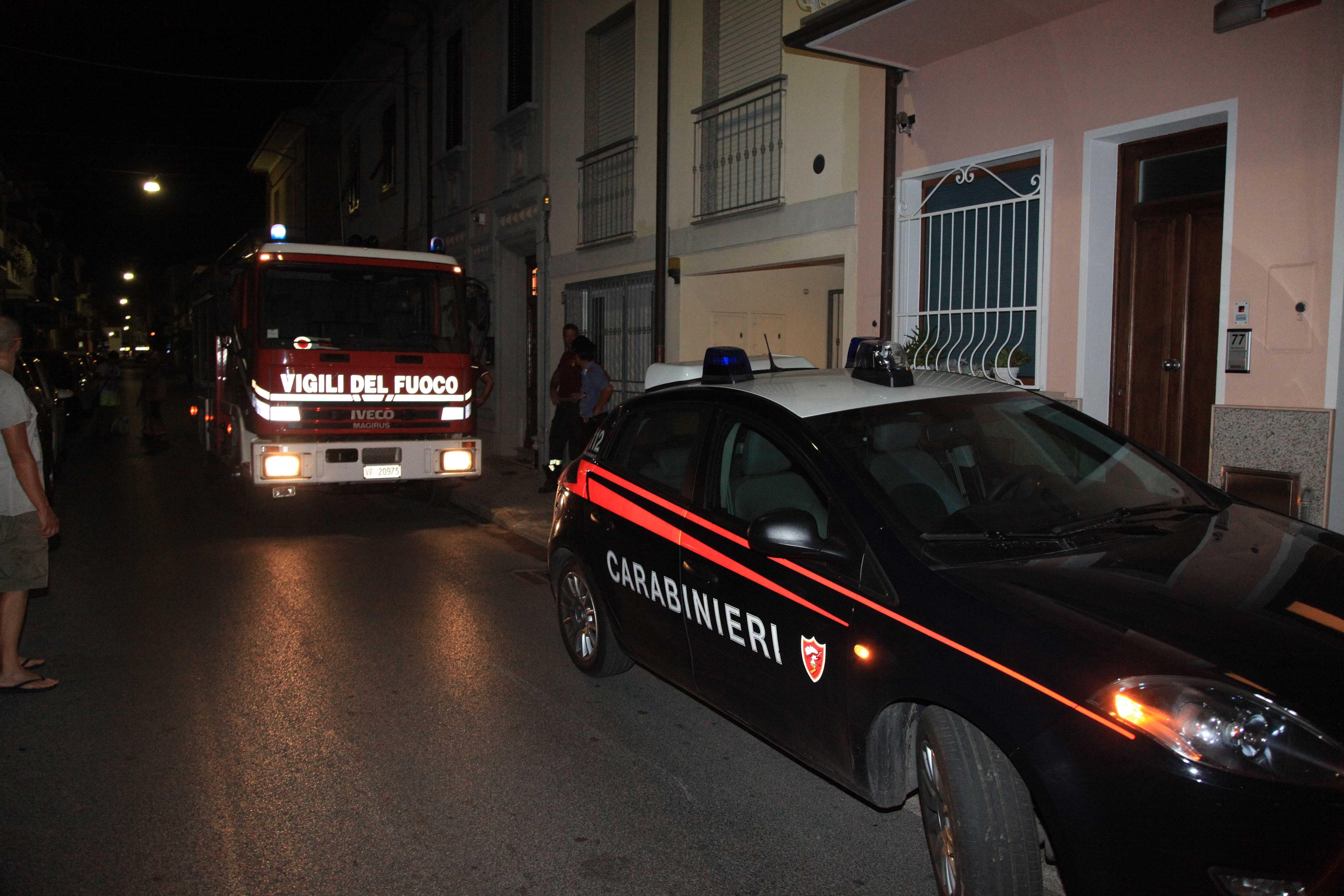 Carabinieri in azione di notte