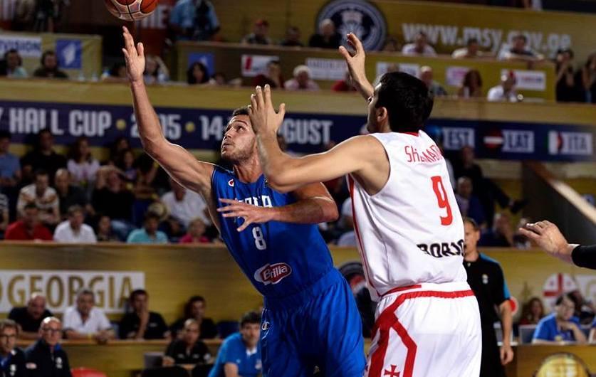 Italbasket-champagne, spettacolo con la Georgia 