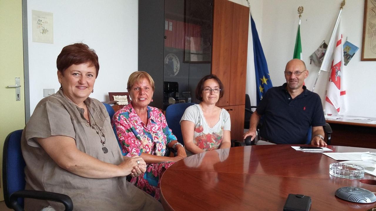 L'assesore regionale Stefania Saccardi in visita all'ospedale di Castel del Piano