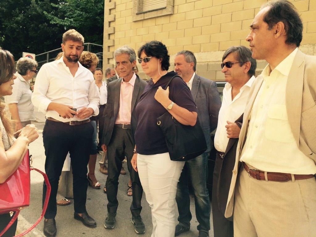 L'assessore regionale Stefania Saccardi in visita a Castel del Piano 