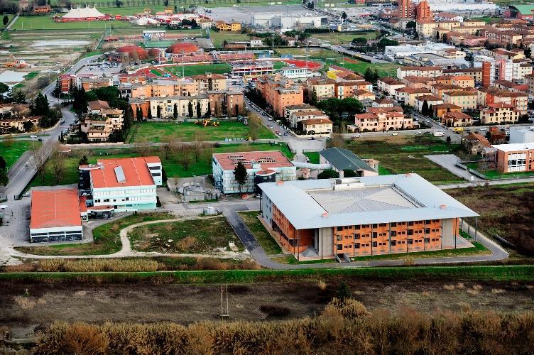 Il villaggio scolastico fotografato dall'alto
