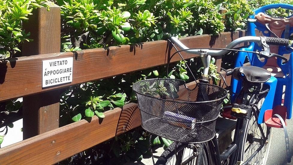 C’è il divieto e la bici la lascio uguale