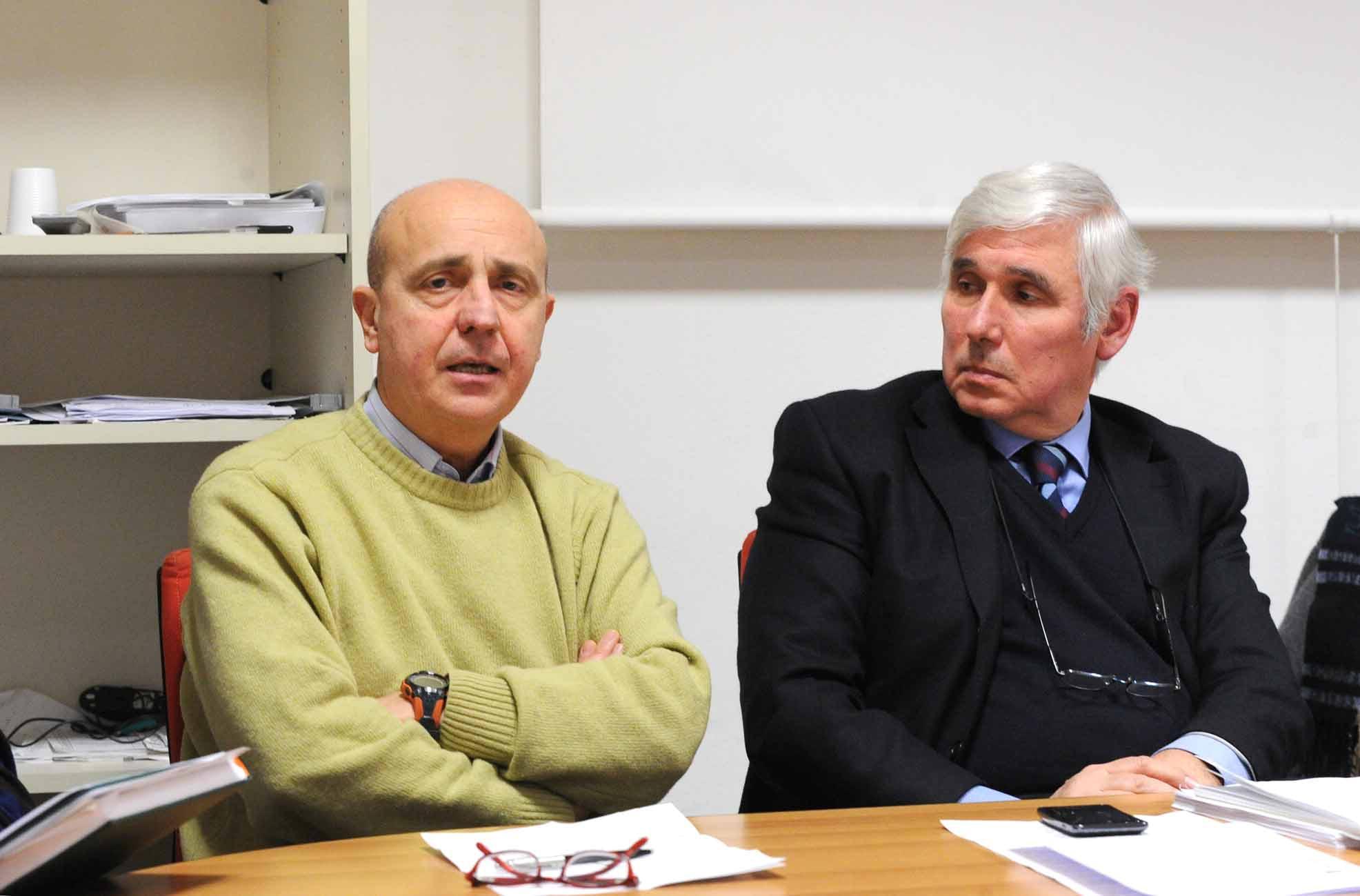 A sinistra Piero Paolini, direttore del dipartimento di emergenza-urgenza del 118
