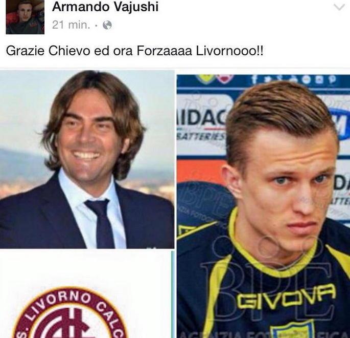 il messaggio sul profilo twitter