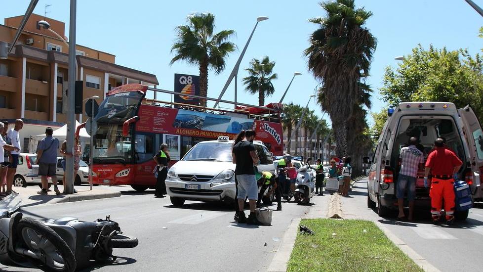 Ragazza ferita in un incidente