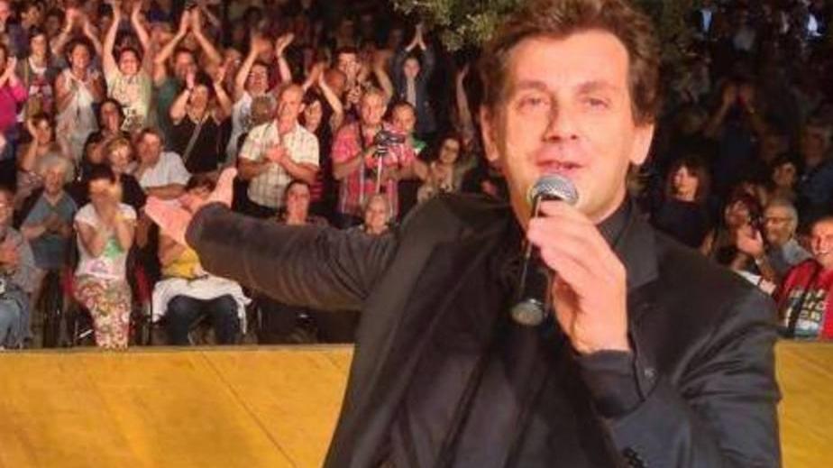 Il presentatore Giuliano Marongiu