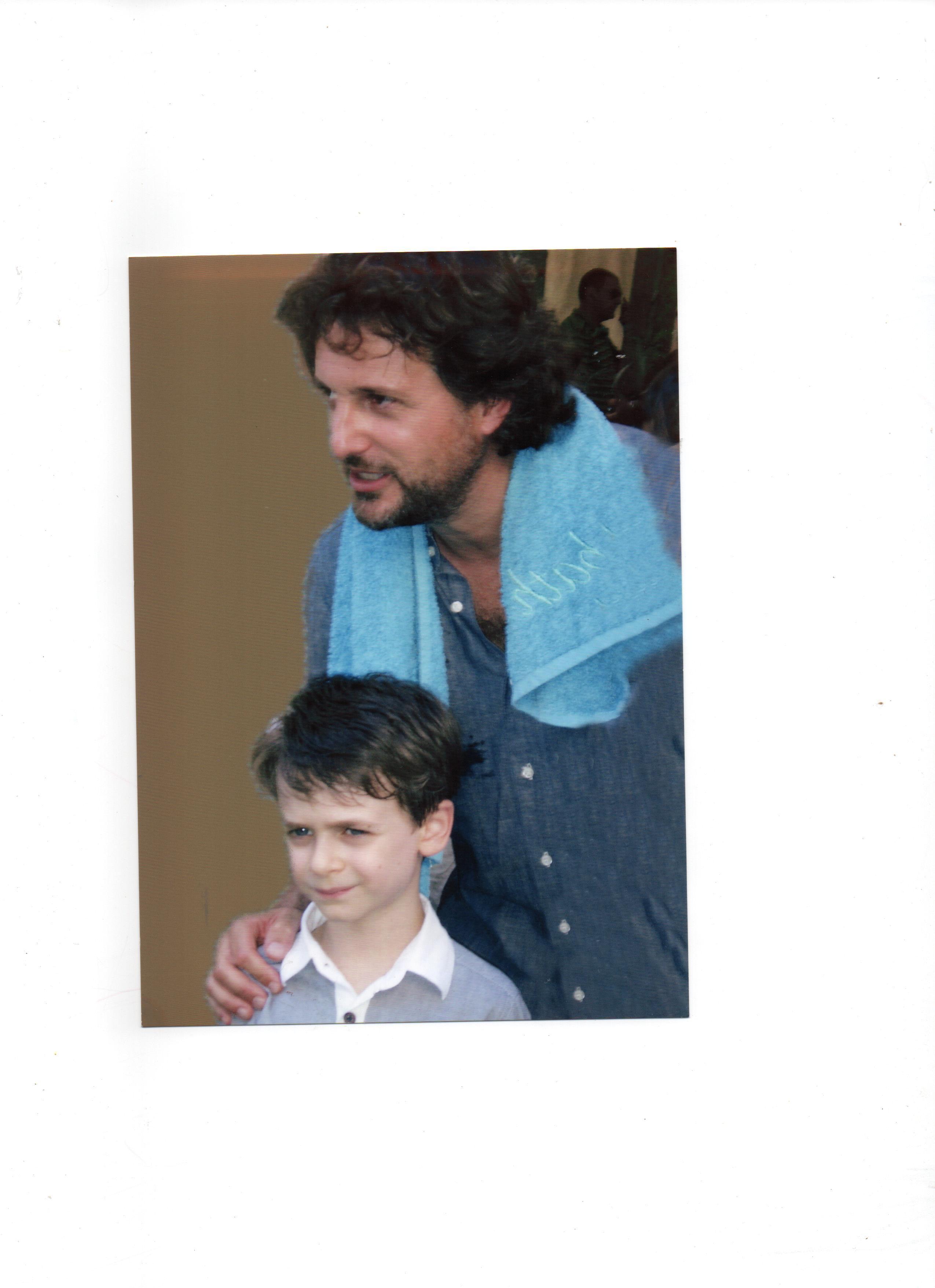Leonardo Pieraccioni e il piccolo Mirko Bongi