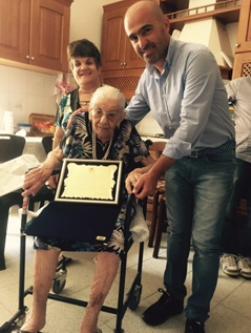 Maddalena Orecchioni festeggiata per i suoi 108 anni