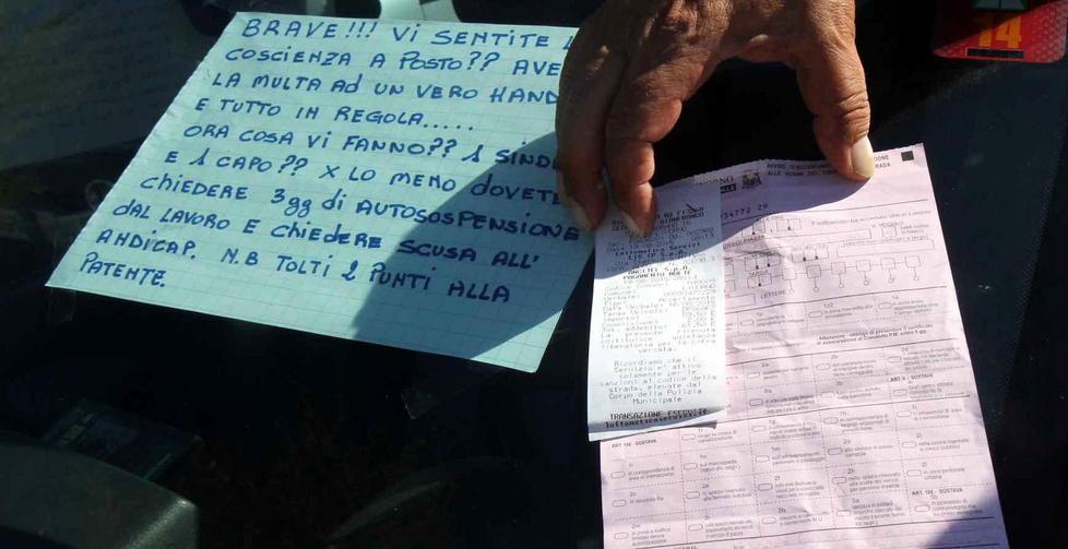 «Multato per il pass come un furbetto» 