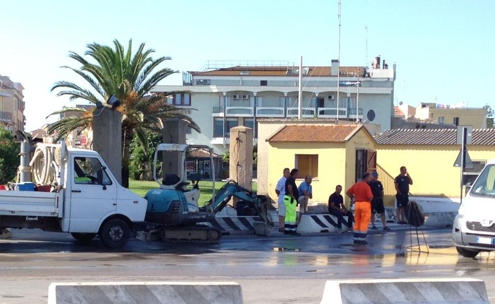 Riparata la condotta all’interno del porto