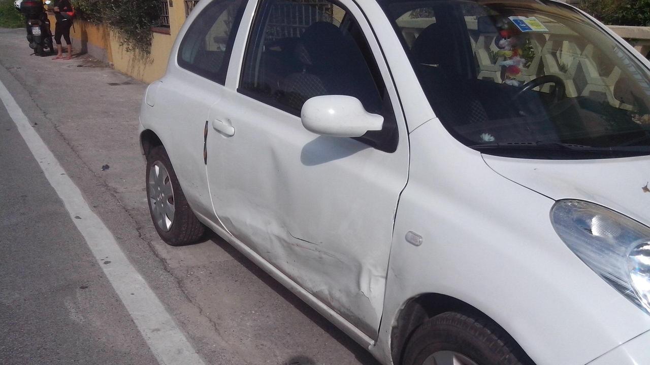 La Nissan coinvolta nell'incidente