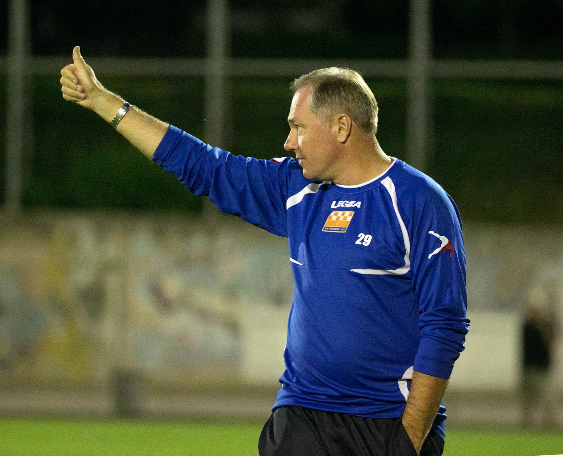 Massimiliano Alvini, allenatore della Pistoiese 