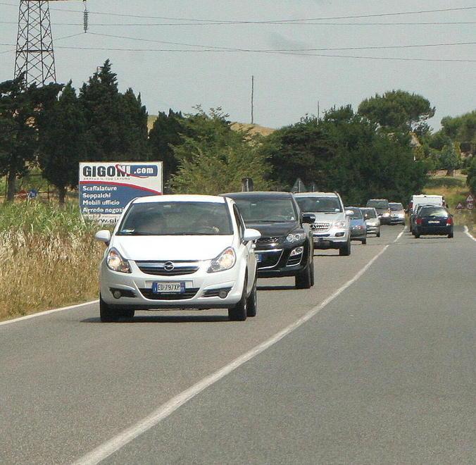 Lavori sulla 206 da lunedì velocità ridotta e sensi unici