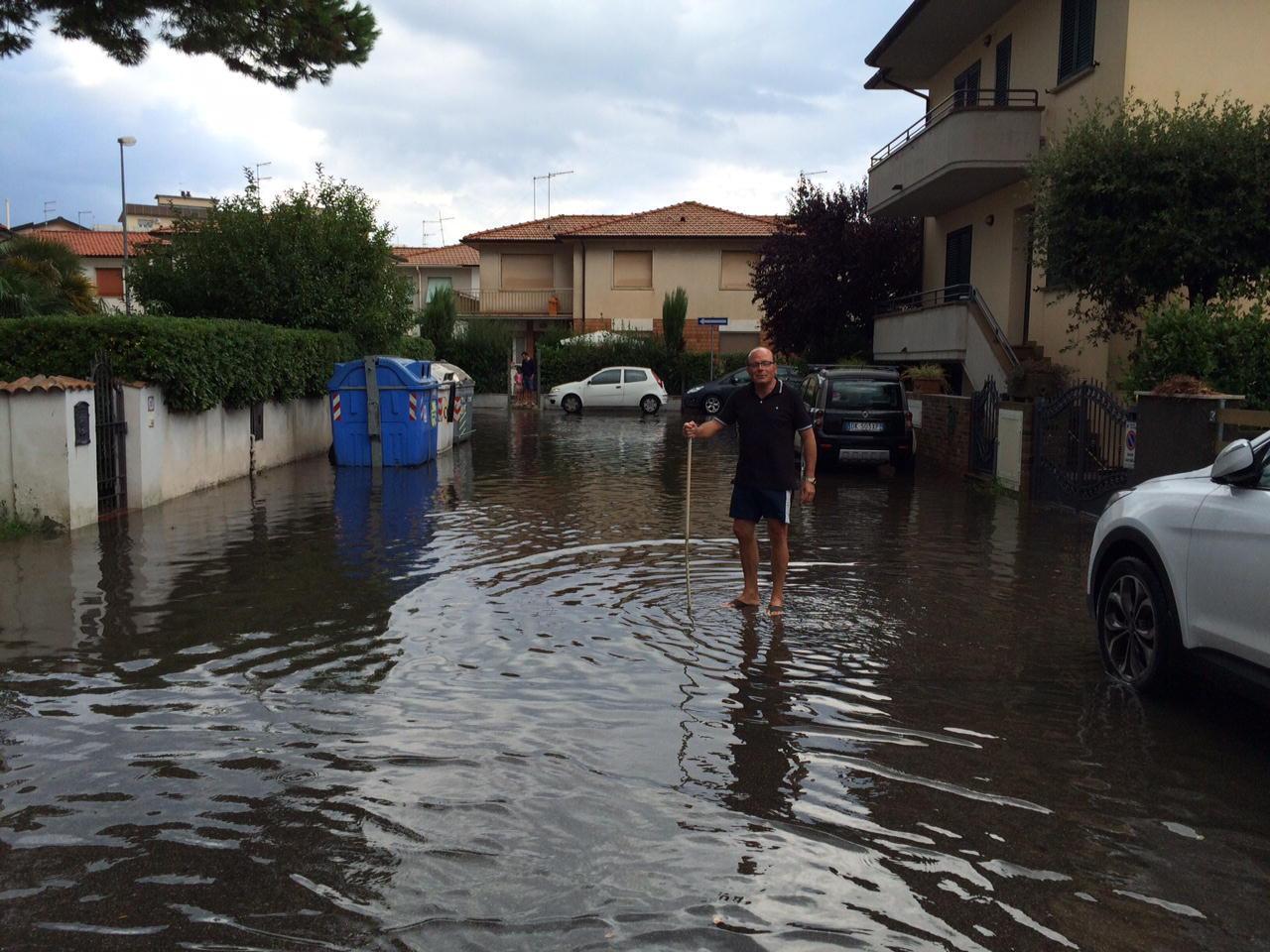 Maltempo, disagi a Cecina e Vada