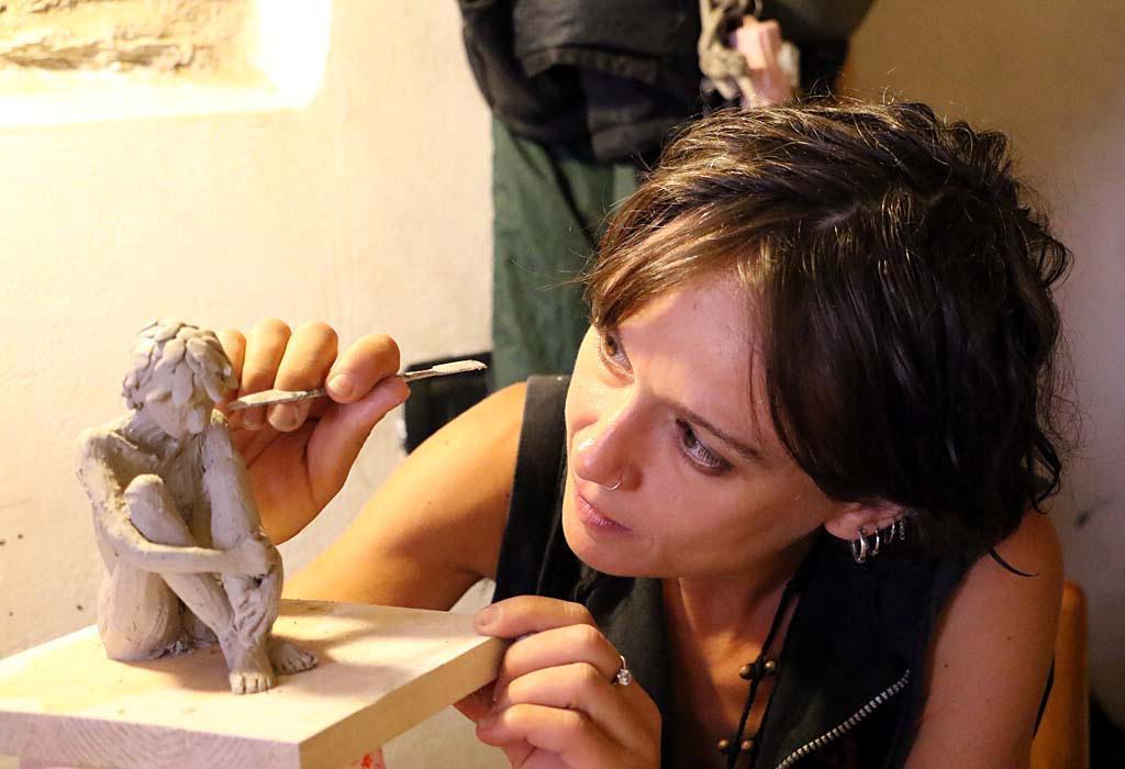 Federica Malatesta al lavoro