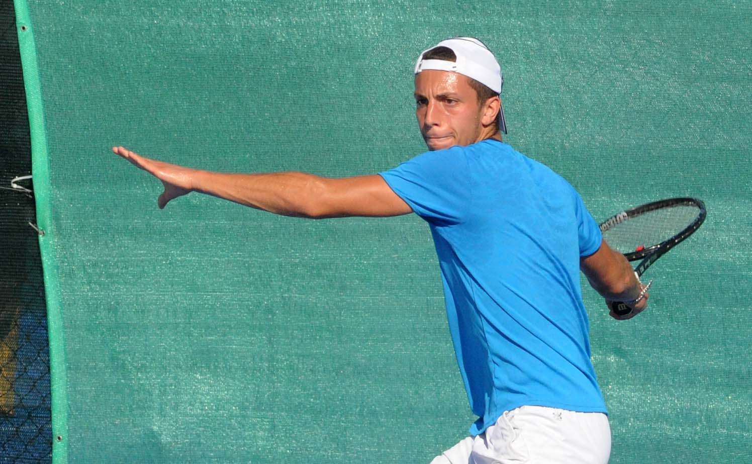 Gianluca Di Nicola, 19 anni, viene dalle qualificazioni 