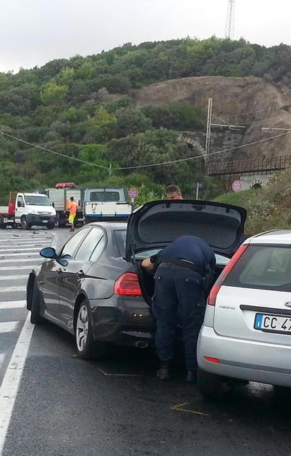 Carambola sul Romito, traffico ko 