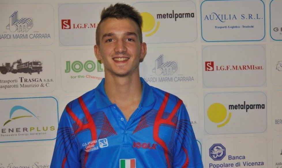 Tennistavolo, l’azzurro Baciocchi resta all’Apuania Carrara