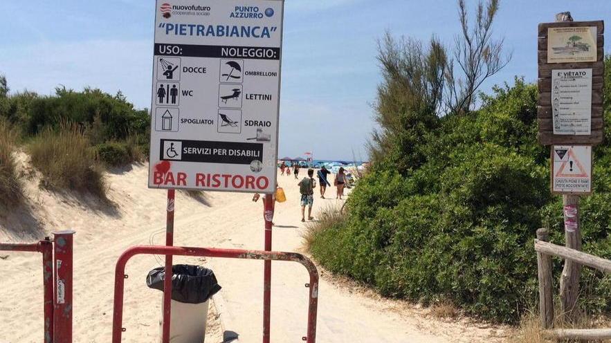 Spiagge Bianche, balneazione vietata