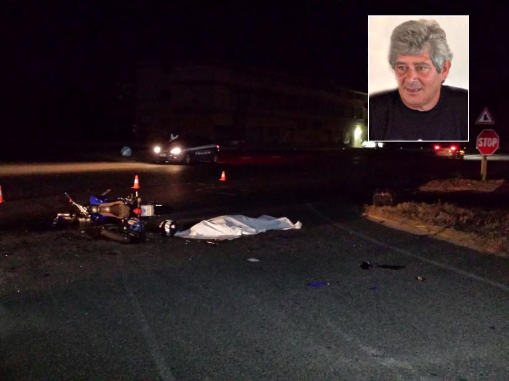 Il luogo dell'incidente (nel riquadro la vittima Efisio Urru)