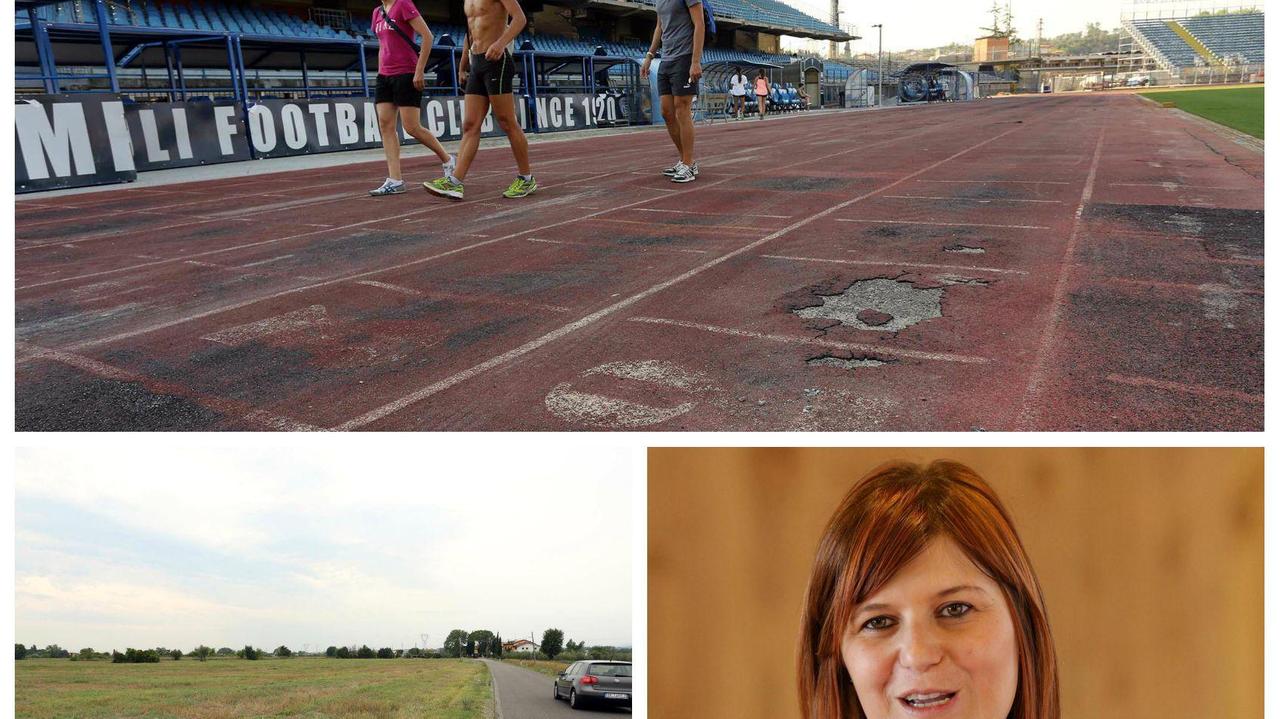 Le pessime condizioni della pista di atletica, la zona di Viaccia e Brenda Barnini
