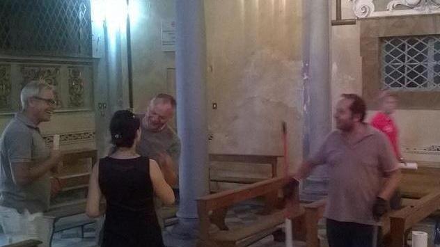 Volontari in azione la chiesa di San Giorgio ora può riaprire