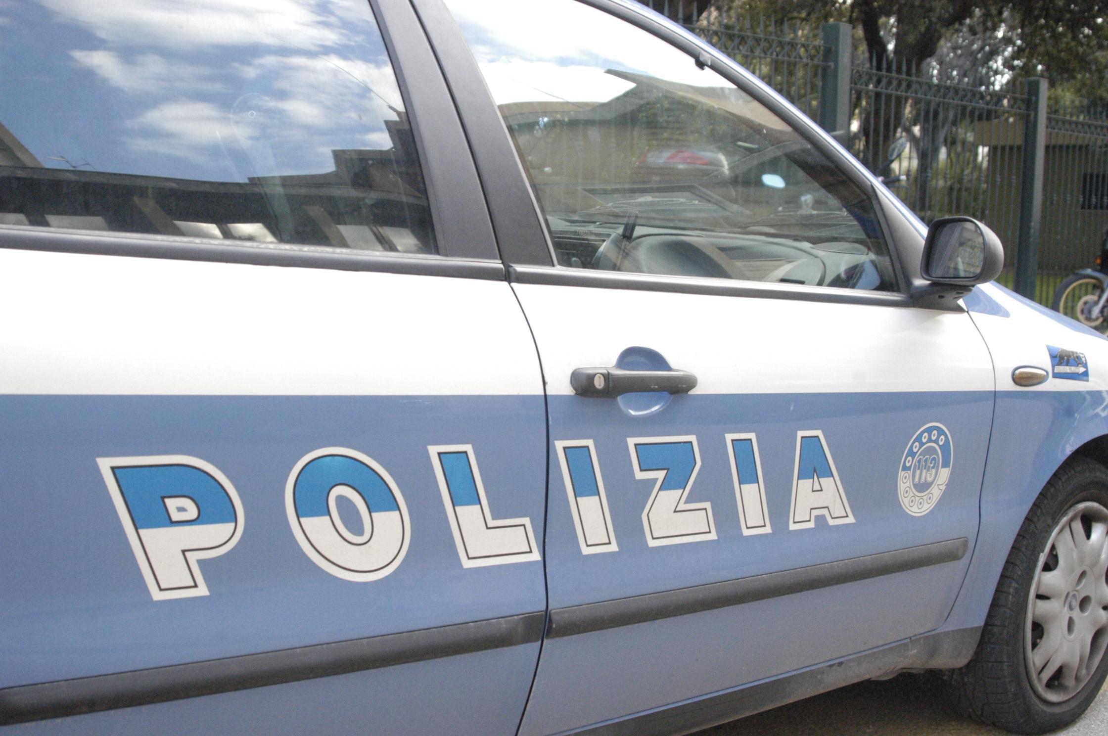 Un'auto della polizia in un'immagine d'archivio