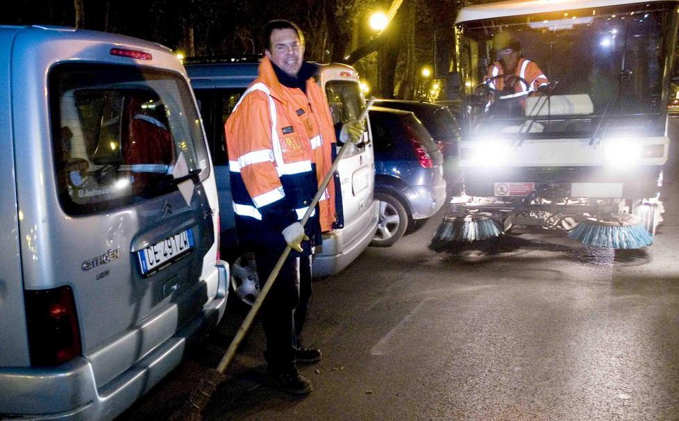La pulizia delle strade