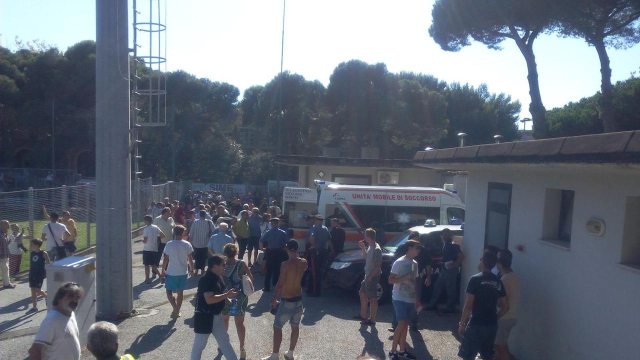 Momento di tensione al Solvay dopo la lite scoppiata in tribuna