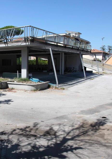 L'area dove sarà realizzato il nuovo ristorante