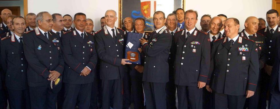 La visita del generale dei carabinieri