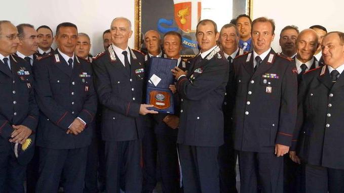 La visita del generale dei carabinieri