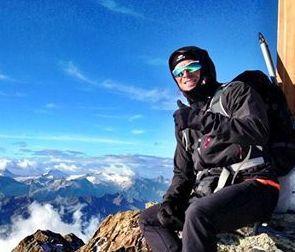 Il personal trainer Vecchi scala il Vioz: «Che emozione»