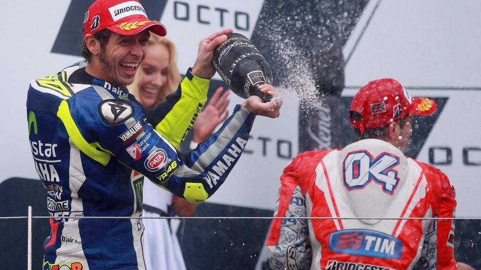 Vale, una pioggia di champagne ed è +12