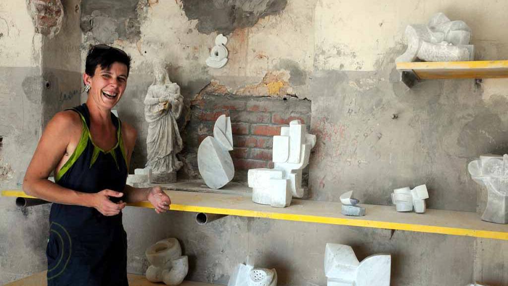 Anna Plackova al lavoro