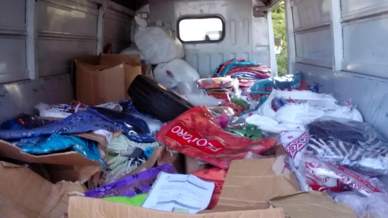 Il materiale sequestrato all'interno del furgone del fornitore