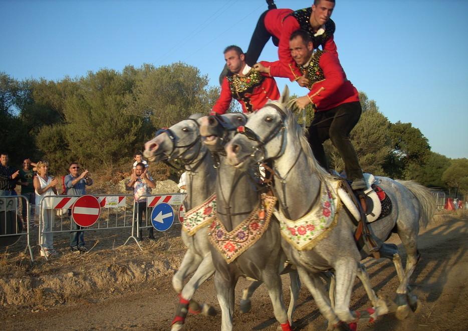 Santa Rosa a Sa Cialda, grande successo per le pariglie