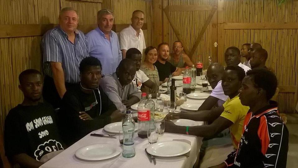 Profughi invitati a cena al Gattopardo