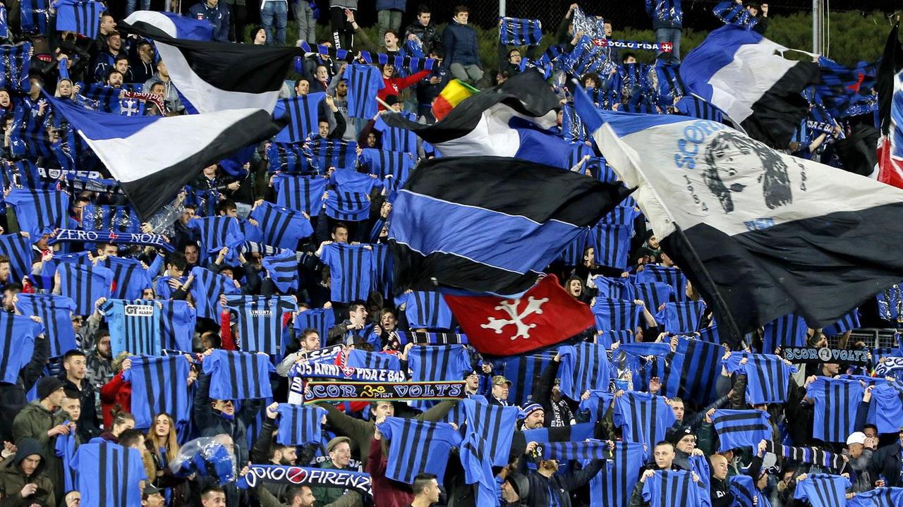 Il tifo nerazzurro in curva all'Arena