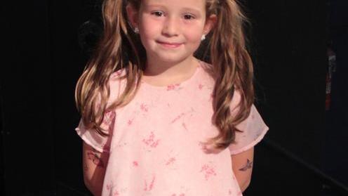 Chiara, 7 anni, allo Zecchino d’Oro