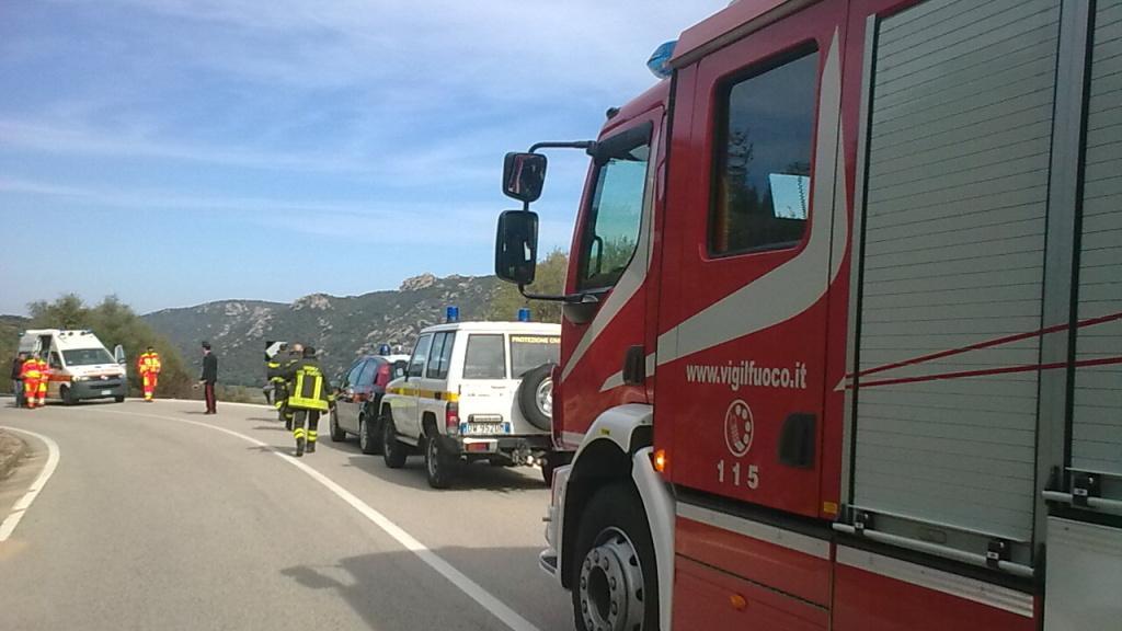 Uno degli incidenti provocati dall'asfalto viscido per la pioggia
