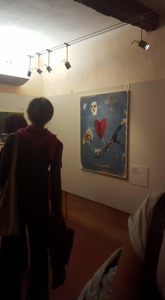 Una delle opere in mostra alla Virgola
