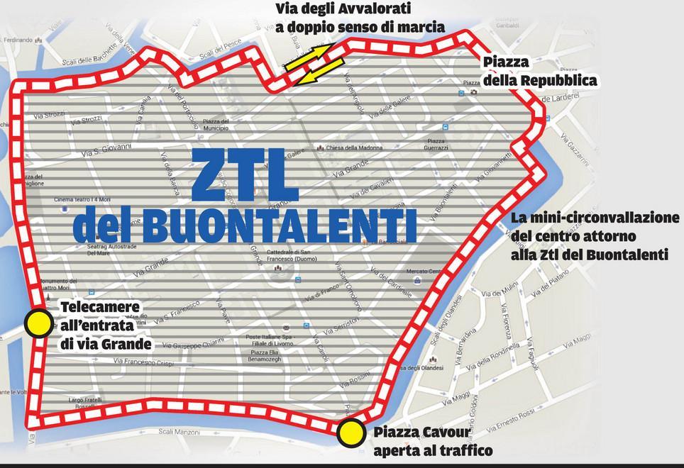 Una grande Ztl accessibile solo a residenti, bus e taxi