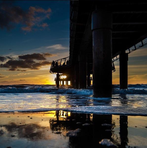 Il pontile del Lido, foto Giulio Maggi postata su Instagram da @lidodicamaiore