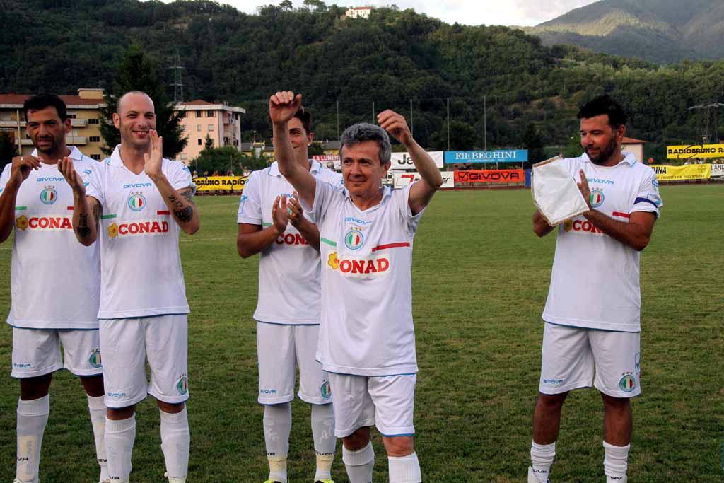Pupo con la Nazionale dei Cantanti