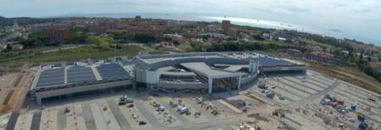 Il Nuovo Centro visto dall'alto: inaugurazione nella seconda metà di ottobre 