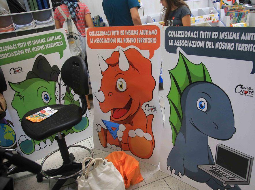 I dinosauri a favore dell’ospedale 