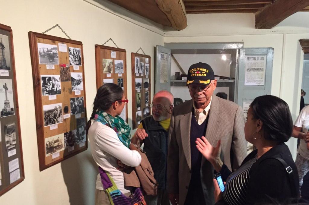 L'ex sergente in visita sui luoghi della seconda guerra mondiale
