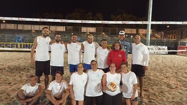 Giocatori della Maratona Volley on the beach